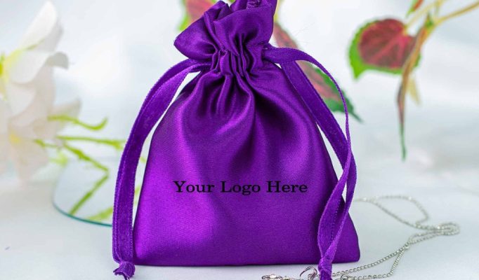 Satin drawstring pouches