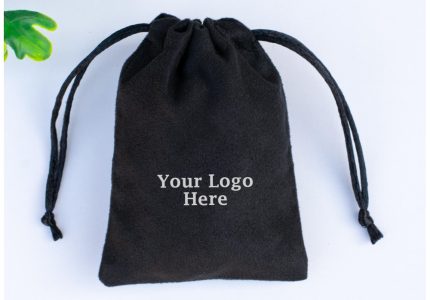 Suede Drawstring Bag